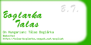 boglarka talas business card